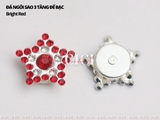 Đá ngôi sao 3 tầng đế bạc