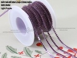 Túi 3m Dây đá đế kim loại cùng màu size 2mm