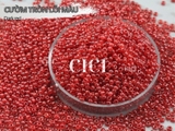 Cườm tròn đục lõi màu/cườm thạch 2mm