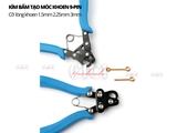 Kìm bấm tạo móc khoen 9-pin cỡ 1.5mm 2.25mm 3mm