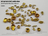 Set hạt đá có đế lỗ khâu nhiều hình