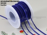 Túi 3m Dây đá đế kim loại cùng màu size 2mm