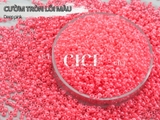 Cườm tròn đục lõi màu/cườm thạch 2mm