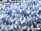 Pha lê giọt nước lỗ ngang 6*12mm