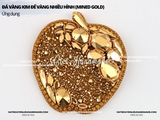 Hạt đá vàng kim đế vàng nhiều hình (Mined gold)
