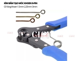 Kìm bấm tạo móc khoen 9-pin cỡ 1.5mm 2.25mm 3mm