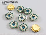 Đá hướng dương 3 tầng đế trắng/vàng