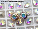 Đá pha lê kim cương tròn chóp nhọn cao cấp không đế 10mm