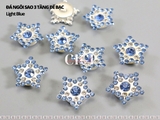 Đá ngôi sao 3 tầng đế bạc