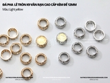 Đá pha lê tròn K9 vân rạn cao cấp không đế 12mm cao cấp