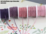 Túi 3m Dây đá đế kim loại cùng màu size 2mm