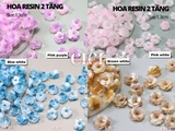 Hoa resin 13mm 2 tầng