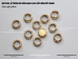 Đá pha lê tròn K9 vân rạn cao cấp không đế 12mm cao cấp