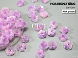 Hoa resin 13mm 2 tầng
