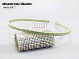 Bờm inox quấn sẵn satin