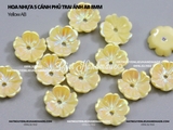Hoa nhựa 5 cánh phủ trai ánh AB size 8mm nguyên liệu hoa tai DIY  (túi 20 hoa)