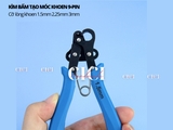Kìm bấm tạo móc khoen 9-pin cỡ 1.5mm 2.25mm 3mm