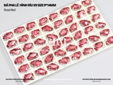 Đá pha lê rìu K9 size 9*14mm cao cấp đế dày