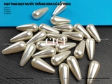 Trai nhựa hình giọt nước trắng kem