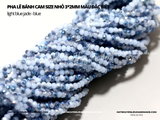 Dây Pha lê bánh cam size nhỏ 3*2mm màu hiếm