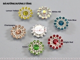 Đá hướng dương 3 tầng đế trắng/vàng