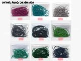 Túi 10g chỉ thêu ấn độ dạng kẽm tròn 1mm lì (matte) mềm