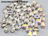 Đá bầu dục K9 đế thép dày có lỗ khâu