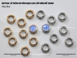 Đá pha lê tròn K9 vân rạn cao cấp không đế 12mm cao cấp