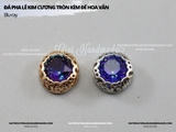 Đá pha lê kim cương tròn chóp nhọn cao cấp không đế 10mm