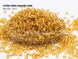 Cườm tròn trong suốt lõi bạc 2mm