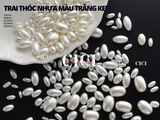 Trai thóc nhựa màu trắng kem
