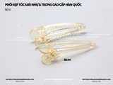 Phôi kẹp tóc mái nhựa trong cao cấp NK Hàn Quốc