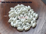Trai thóc nhựa màu trắng kem