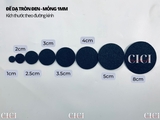 Đế dạ tròn dày 2mm dùng để kết hạt