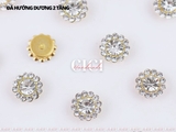 Đá hướng dương 3 tầng đế trắng/vàng