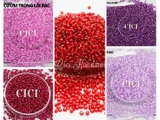 Cườm tròn trong suốt lõi bạc 3mm