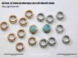 Đá pha lê tròn K9 vân rạn cao cấp không đế 12mm cao cấp
