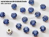 Túi 50-100 hạt đá tròn đế trắng có đế lỗ khâu