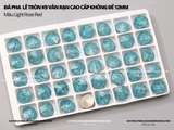 Đá pha lê tròn K9 vân rạn cao cấp không đế 12mm cao cấp