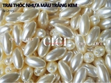 Trai thóc nhựa màu trắng kem