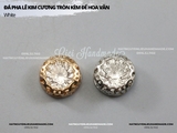 Đá pha lê kim cương tròn chóp nhọn cao cấp không đế 10mm