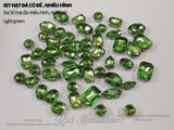 Set hạt đá có đế lỗ khâu nhiều hình