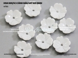 Hoa nhựa 5 cánh màu mờ size 8mm nguyên liệu hoa tai DIY (túi 20 hoa)