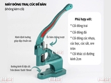 Máy đóng trai, cúc để bàn (không kèm cối)