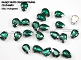 Túi 5 hạt đá giọt nước, đế trắng size đại 18*25mm 20*30mm