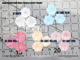 Hoa trai resin mờ 6 cánh 13mm - túi 10 hạt