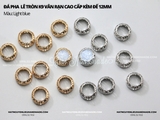 Đá pha lê tròn K9 vân rạn cao cấp không đế 12mm cao cấp