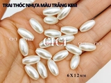 Trai thóc nhựa màu trắng kem