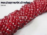 Dây pha lê giọt nước lỗ thẳng màu sắc loại đẹp tự làm DIY handmade