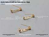 Túi 10c cài áo chốt an toàn mạ kim (KC Gold)